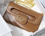 Dior Medium Double Bag In Brown M8018 Size 28x16.5x3 cm - 3
