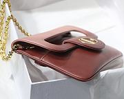 Dior Medium Double Bag In Pink Gradient Calfskin M8018 Size 28x16.5x3 cm - 5