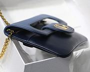 Dior Medium Double Bag In Blue Gradient Calfskin M8018 Size 28x16.5x3 cm - 5