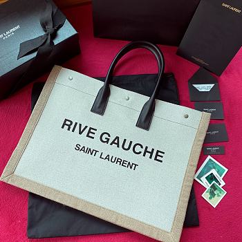 YSL Rive Gauche In White Tote Bag 21141 Size 48×36×16cm