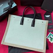 YSL Rive Gauche In White Tote Bag 21141 Size 48×36×16cm - 3