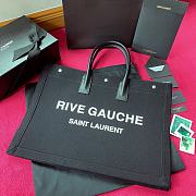 YSL Rive Gauche Off-Black Tote Bag 21141 Size 48×36×16cm - 1