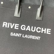 YSL Rive Gauche Off-Black Tote Bag 21141 Size 48×36×16cm - 2