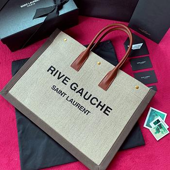 YSL Rive Gauche In Grey Tote Bag 21141 Size 48×36×16cm