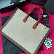YSL Rive Gauche In Grey Tote Bag 21141 Size 48×36×16cm - 6