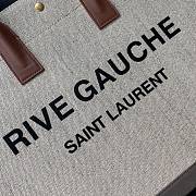 YSL Rive Gauche In Grey Tote Bag 21141 Size 48×36×16cm - 3