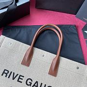 YSL Rive Gauche Off White Tote Bag 21141 Size 48×36×16cm - 6