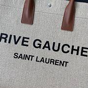 YSL Rive Gauche Off White Tote Bag 21141 Size 48×36×16cm - 5
