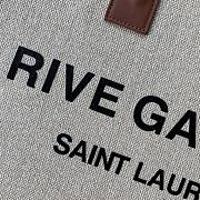 YSL Rive Gauche Off White Tote Bag 21141 Size 48×36×16cm - 2