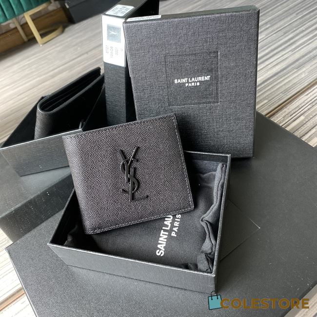 YSL Men's Wallet A075K Size 11x9.5×2.5cm - 1
