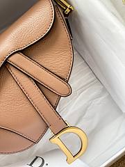 Dior Micro Saddle Bag In Beige S5662 Size: 12x7.5x5cm - 6