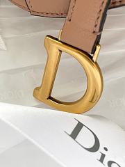 Dior Micro Saddle Bag In Beige S5662 Size: 12x7.5x5cm - 4