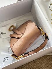 Dior Micro Saddle Bag In Beige S5662 Size: 12x7.5x5cm - 2