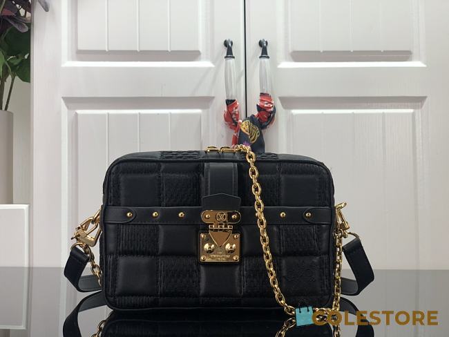 Louis Vuitton Troca Handlebag In Black M59116 Size 22x15x6cm - 1