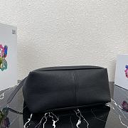 Prada Leather Tote In Black 1BG339 Size 35x34x16cm - 6