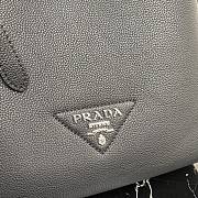 Prada Leather Tote In Black 1BG339 Size 35x34x16cm - 2