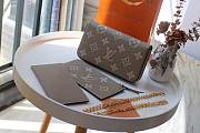Louis Vuitton Felicie Bicolor Monogram Leather M69977 Size 21cm - 5