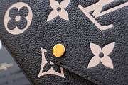 Louis Vuitton Felicie Black&Pink Monogram Leather M69977 Size 21x12x3cm - 2