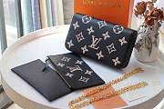 Louis Vuitton Felicie Black&Pink Monogram Leather M69977 Size 21x12x3cm - 5