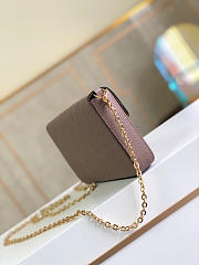 Louis Vuitton Felicie Monogram Leather In Light Purple M69977 Size 21x12x3cm - 2