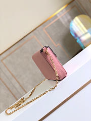 Louis Vuitton Felicie Monogram Leather In Light Pink M69977 Size 21x12x3cm - 2
