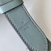 Louis Vuitton Muria Mahina Blue Calfskin Monogram Bag M55800 Size 25cm  - 2