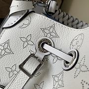Louis Vuitton Blue Calfskin Monogram Bag M55800 Size 25cm  - 5