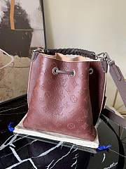 Louis Vuitton Muria Mahina In Wine Red Calfskin Monogram Bag 25cm  - 6