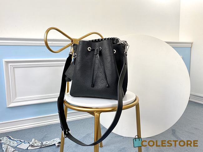 Louis Vuitton Muria Mahina In Black Calfskin Monogram Bag 25cm - 1