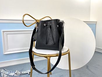 Louis Vuitton Muria Mahina In Black Calfskin Monogram Bag 25cm