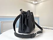 Louis Vuitton Muria Mahina In Black Calfskin Monogram Bag 25cm - 3