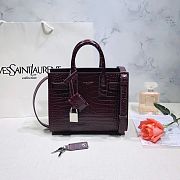 YSL Classic Sac De Jour Crocodile Pattern Leather 392035 Size: 22x18x11cm - 1