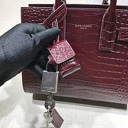 YSL Classic Sac De Jour Crocodile Pattern Leather 392035 Size: 22x18x11cm - 5