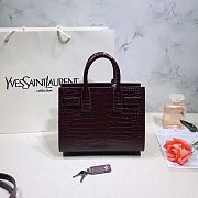 YSL Classic Sac De Jour Crocodile Pattern Leather 392035 Size: 22x18x11cm - 4