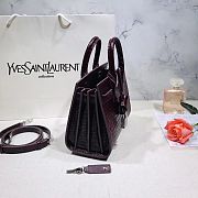 YSL Classic Sac De Jour Crocodile Pattern Leather 392035 Size: 22x18x11cm - 3