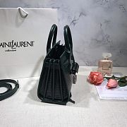 YSL Classic Sac De Jour In Green Crocodile Pattern Leather 22cm - 3