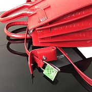 YSL Classic Sac De Jour In Red Crocodile Pattern Leather 21141 22cm - 6
