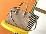 YSL Classic Sac De Jour In Beige Crocodile Pattern Leather 21141 26cm - 4