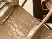 YSL Classic Sac De Jour In Beige Crocodile Pattern Leather 21141 26cm - 5