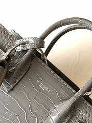 YSL Sac De Jour In Grey Crocodile Pattern Leather 26cm - 4