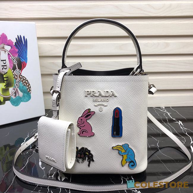 Prada Panier Mini Doll Bucket Bag 1BA217 Size 18x17x10.5 cm - 1