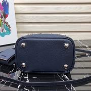 Prada Panier Mini Doll Bucket Bag In Dark Blue 1BA217 Size 18x17x10.5 cm - 5