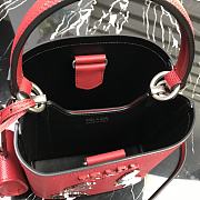 Prada Panier Mini Doll Bucket Bag In Red 1BA217 Size 18x17x10.5 cm - 6