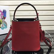 Prada Panier Mini Doll Bucket Bag In Red 1BA217 Size 18x17x10.5 cm - 4