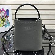Prada Panier Mini Doll Bucket Bag In Grey 1BA217 Size 18x17x10.5 cm - 6
