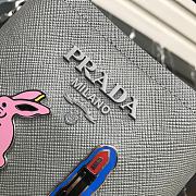 Prada Panier Mini Doll Bucket Bag In Grey 1BA217 Size 18x17x10.5 cm - 2