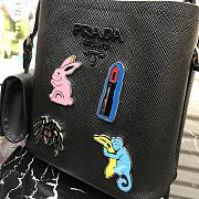 Prada Panier Mini Doll Bucket Bag In Black 1BA217 Size 18x17x10.5 cm - 2