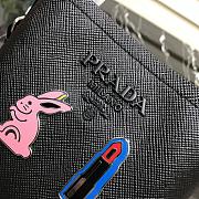 Prada Panier Mini Doll Bucket Bag In Black 1BA217 Size 18x17x10.5 cm - 3