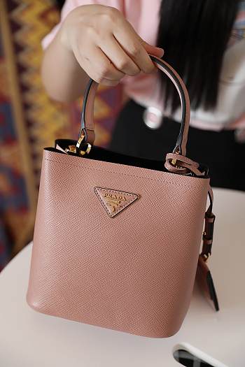 Prada Mini Panier Saffiano Shoulder Bag 1BA217 Size 18x17x10.5cm