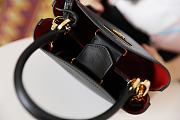 Prada Mini Panier Saffiano Shoulder Bag In Black 1BA217 Size 18x17x10.5cm - 5